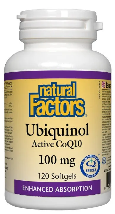 Natural Factors Ubiquinol Active COQ10 100mg