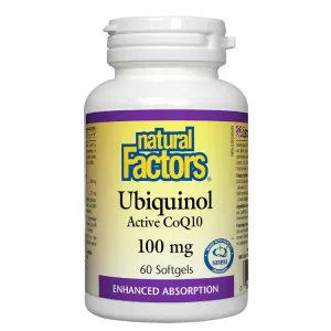 Natural Factors Ubiquinol Active COQ10 100mg