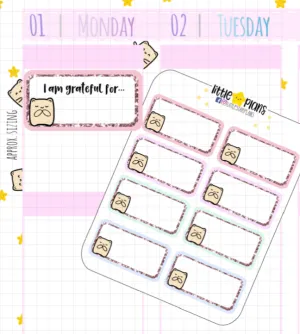 Neku Functional Praying, Thankful, Hopeful Planner Stickers (N44)