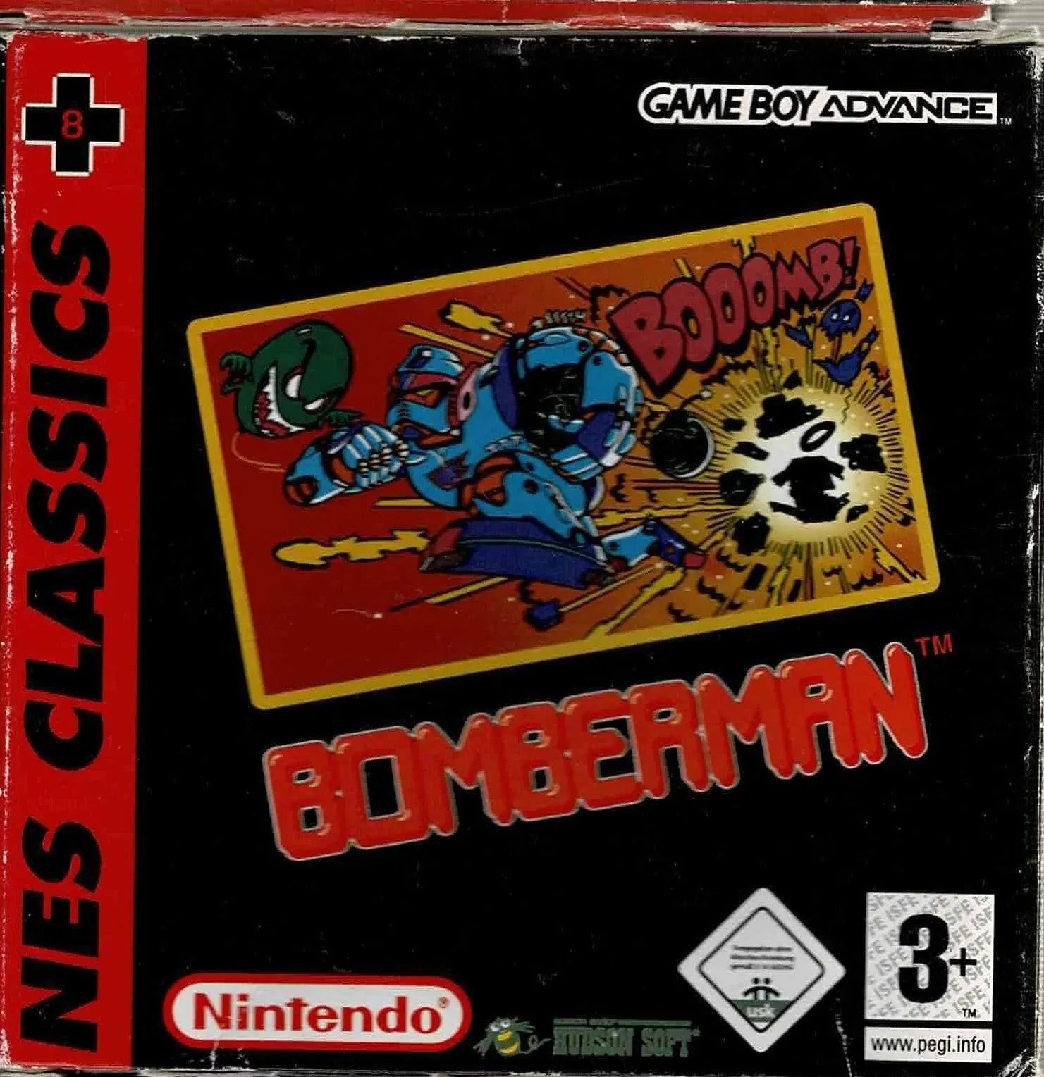 NES CLASSIC Bomberman i æske (slidt æske u. manual)