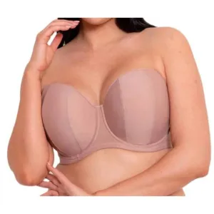 NEW CURVY KATE luxe strapless multiway underwire bra in latte
