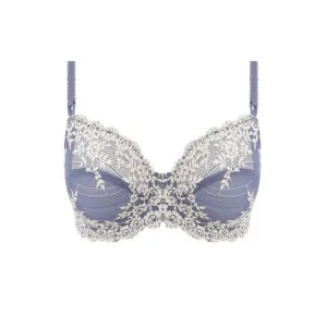 NEW Wacoal 40D Embrace Lace Taupe Underwire Bra 65191 Blue 117721