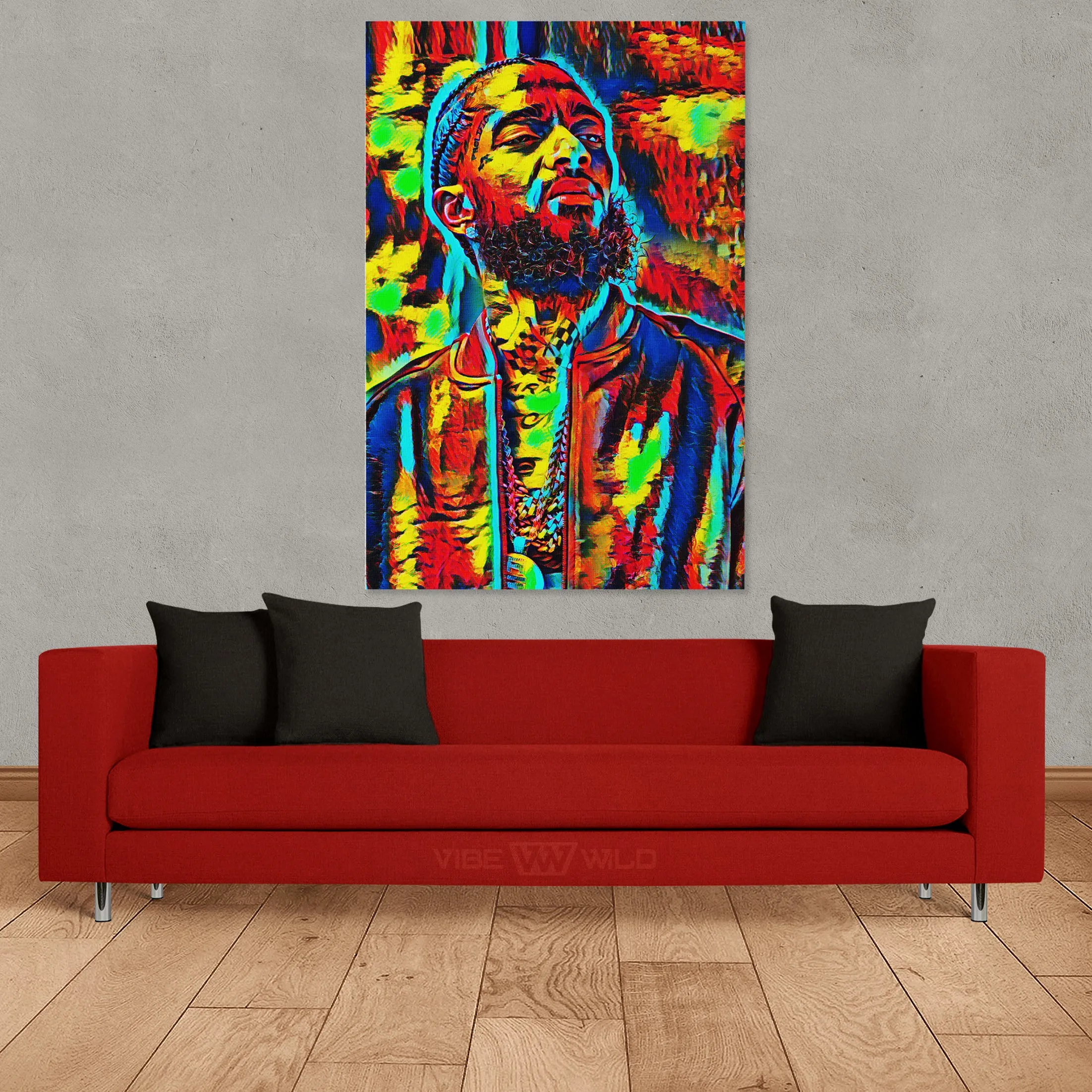 Nipsey Hussle Canvas Wall Art Abstract Painting