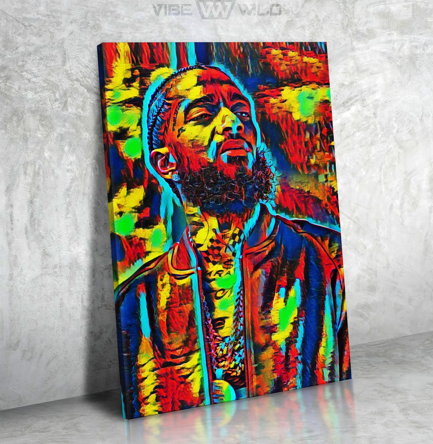 Nipsey Hussle Canvas Wall Art Abstract Painting