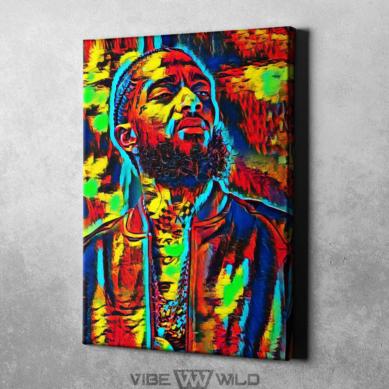 Nipsey Hussle Canvas Wall Art Abstract Painting