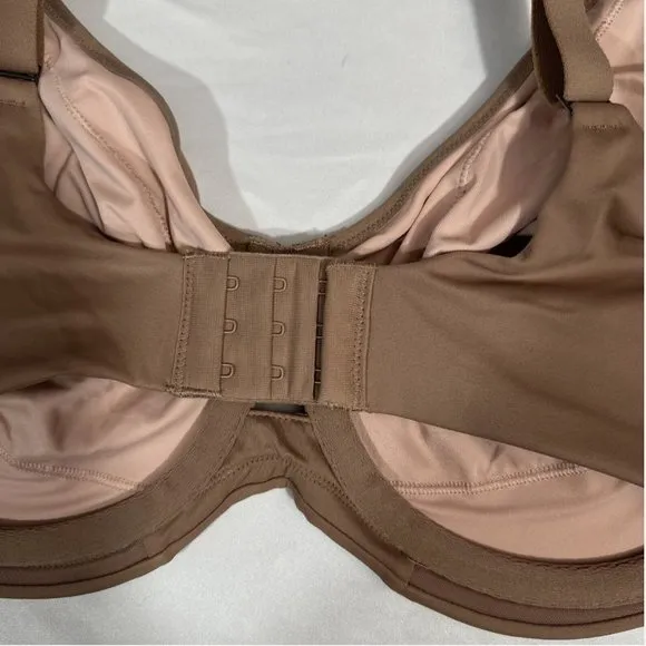 NWT $82 Spanx [ 34G ]‎ Low Profile Illusion Lace Minimizer Bra in Cafe Nude