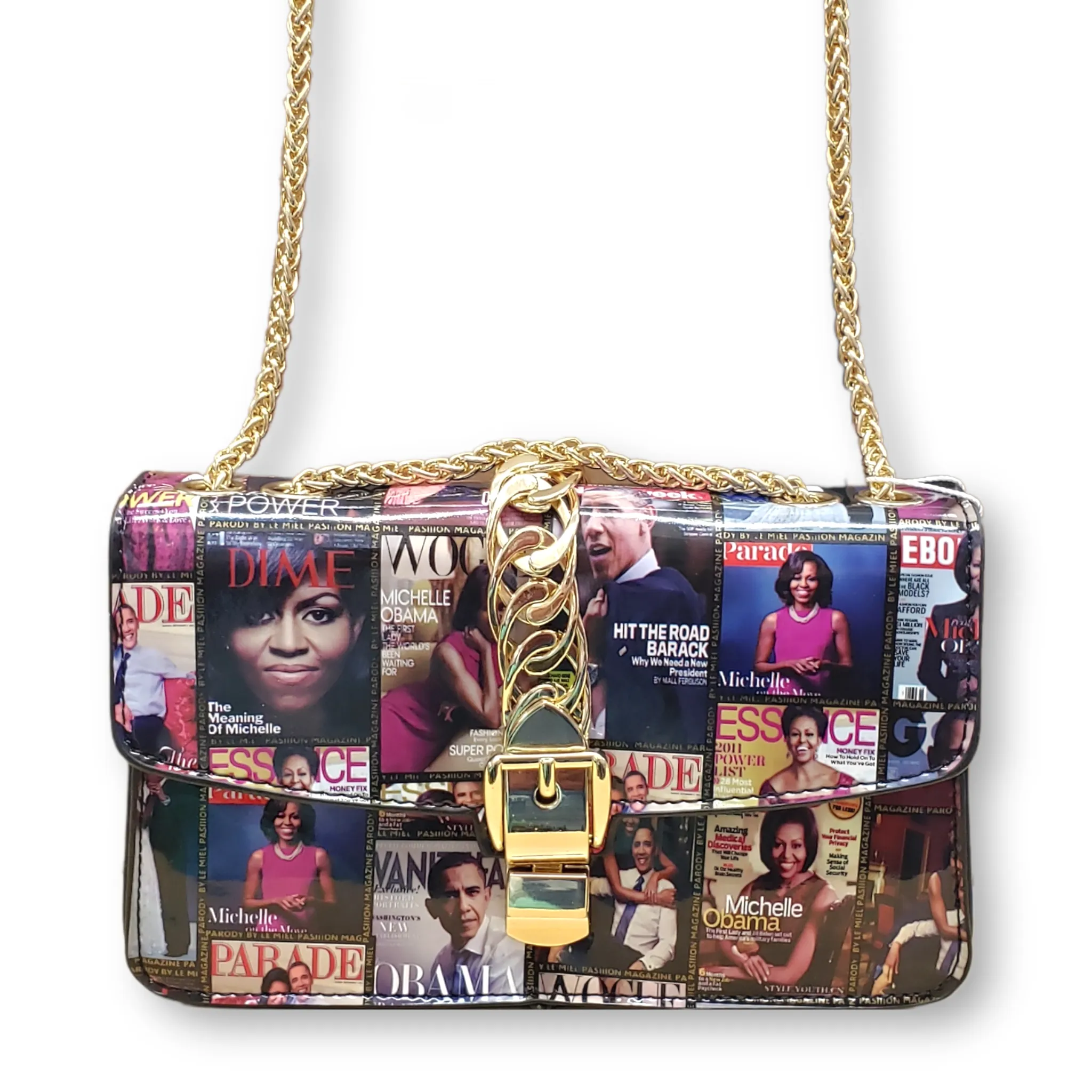 Obama Print Mini Crossbody Bag