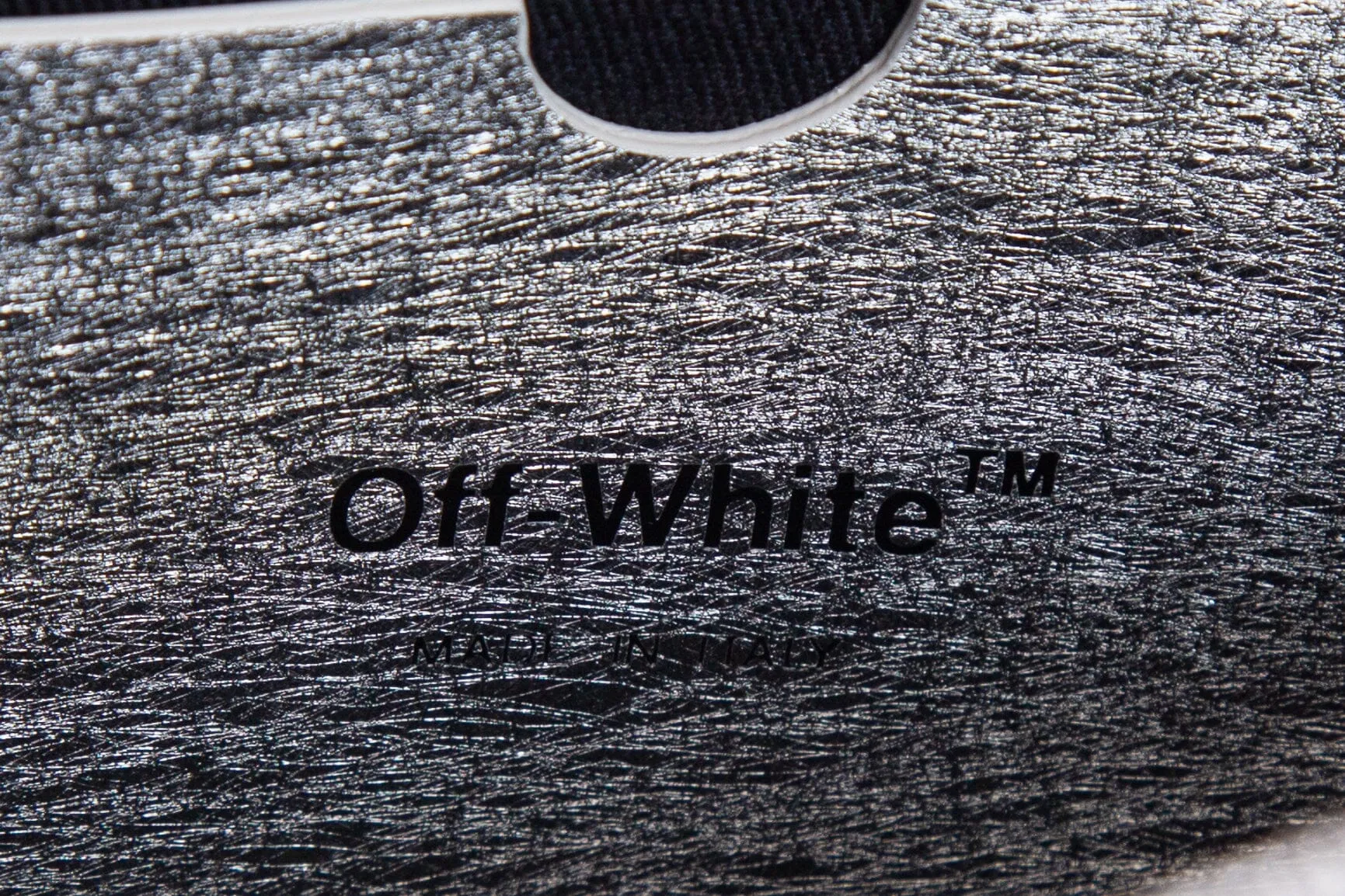 Off White Silver Jackhammer Metal Camera Crossbody Handbag