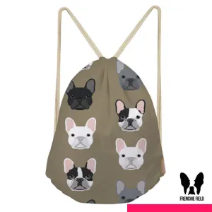 Oh-So-Fresh Frenchie Drawstring Backpack