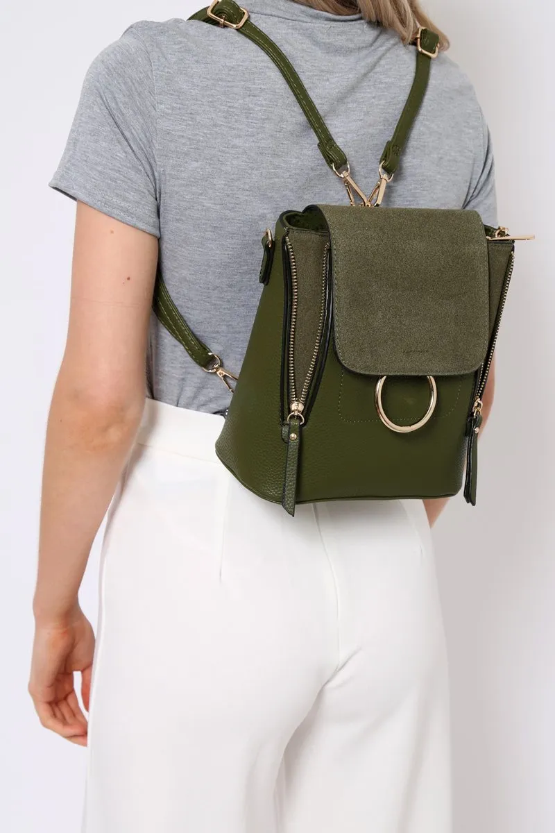 Olive Multi Way Adjustable Ring Front Bag - Olina