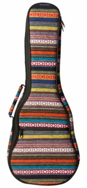 On Stage Deluxe Soprano Ukulele Bag in Multi-Colour Striped Design