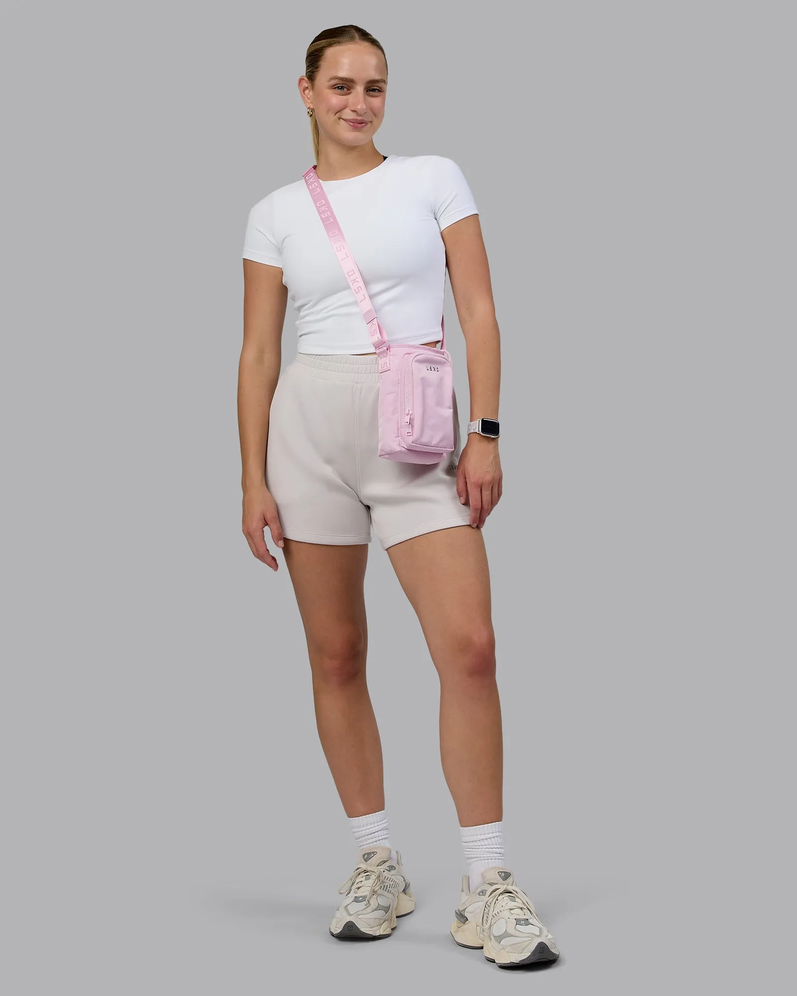 On The Go Water Bottle Sling - Pale Pink