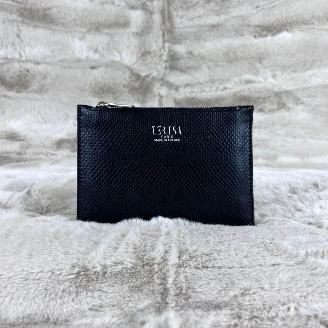 Ora Mini Vegan Grape Leather Zip Pouch | Matera