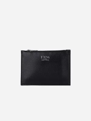 Ora Mini Vegan Grape Leather Zip Pouch | Matera