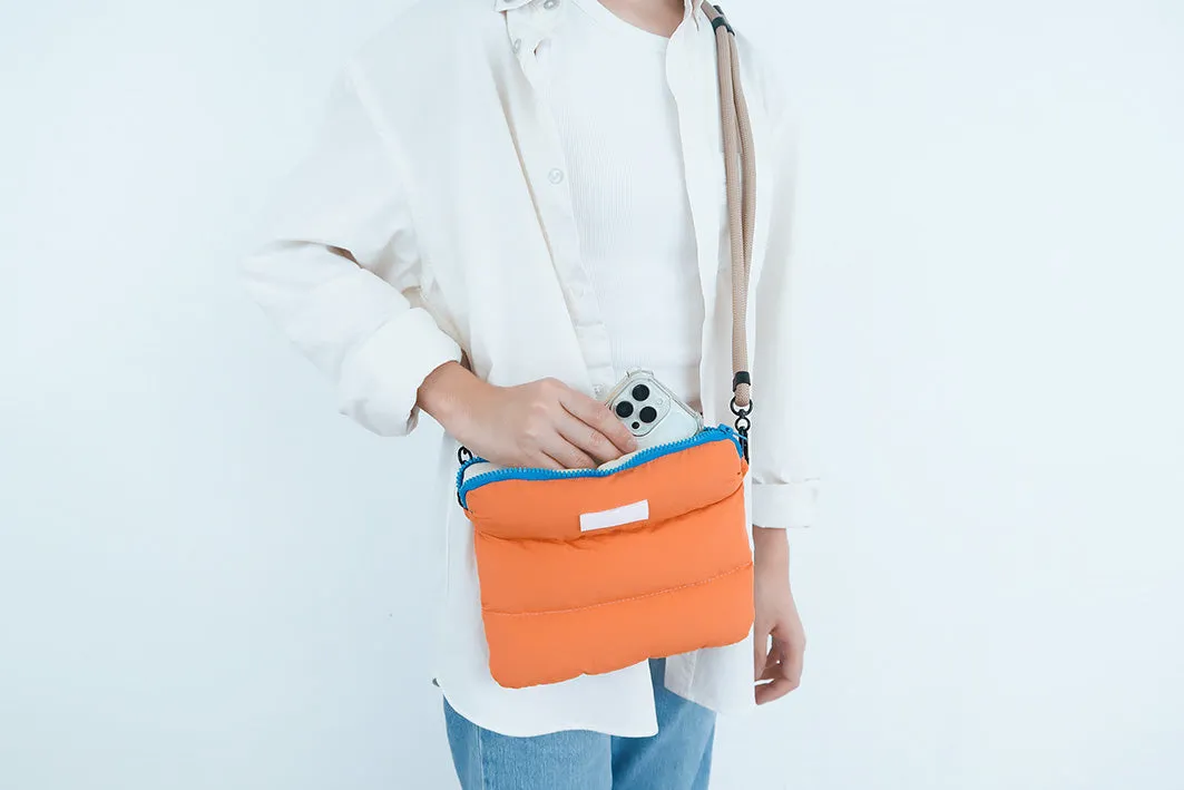 Orange Pong Pong Bag {Multi Purpose Bag}