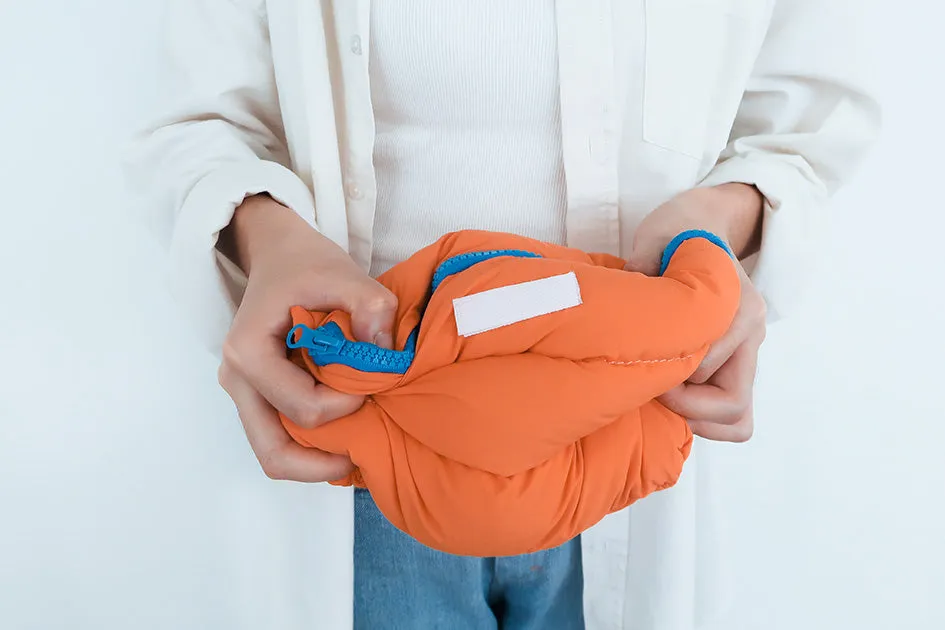 Orange Pong Pong Bag {Multi Purpose Bag}