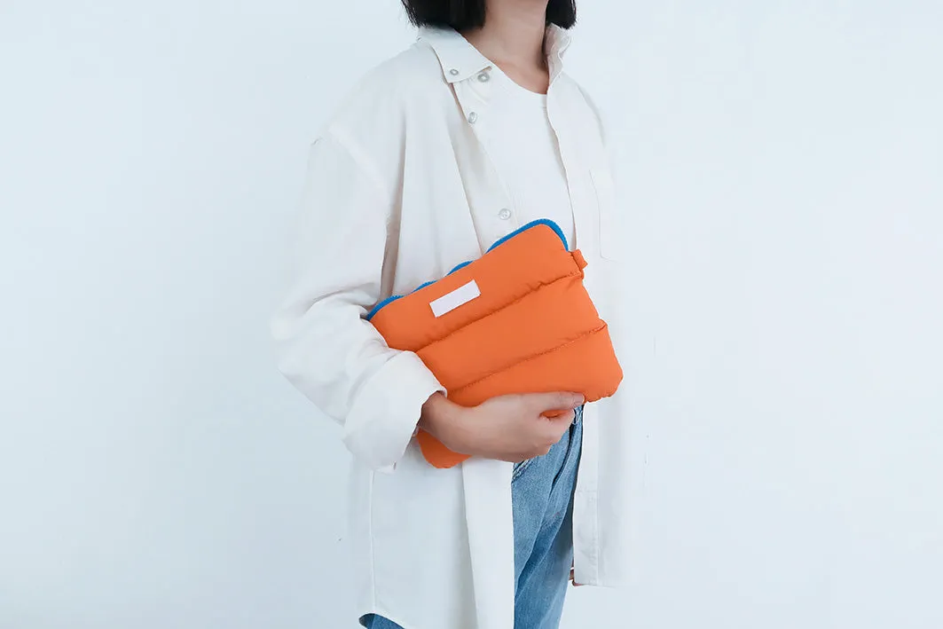 Orange Pong Pong Bag {Multi Purpose Bag}