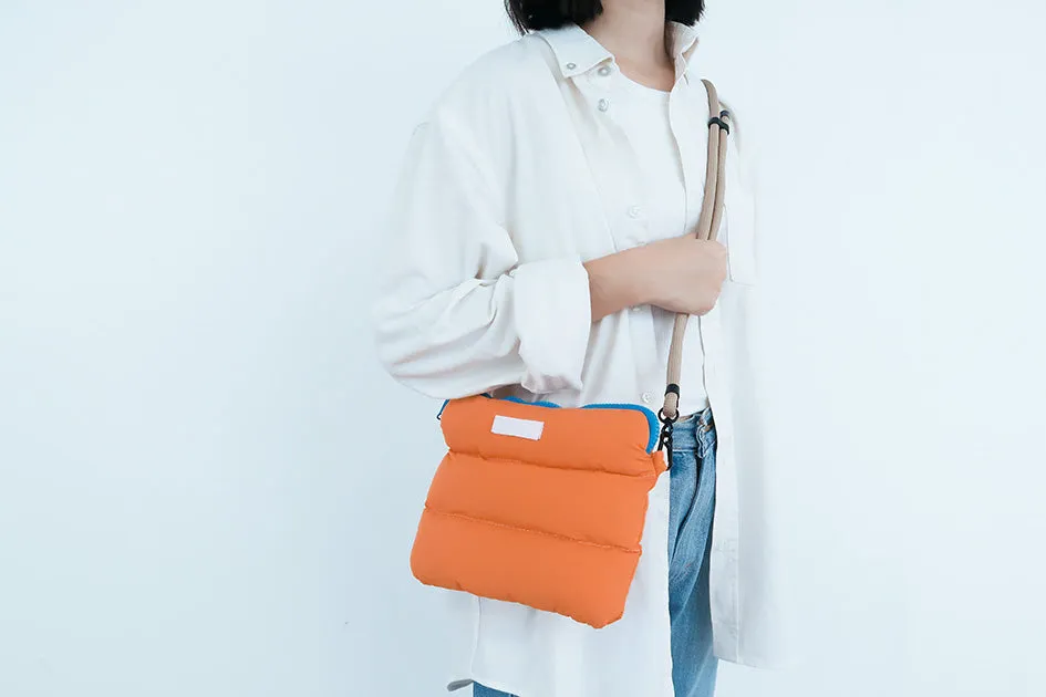 Orange Pong Pong Bag {Multi Purpose Bag}