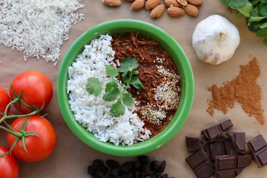 Organic Chicken Mole with Rice