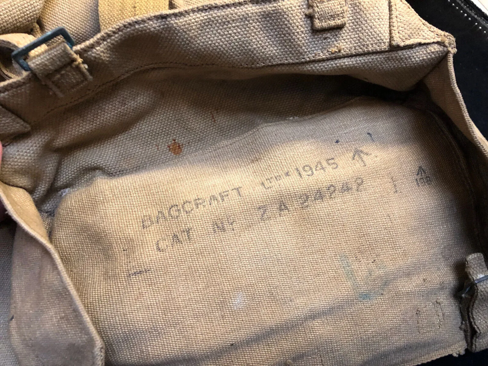 Original WW2 British Army 37 Pattern Radio Backpack - 1945 Dated