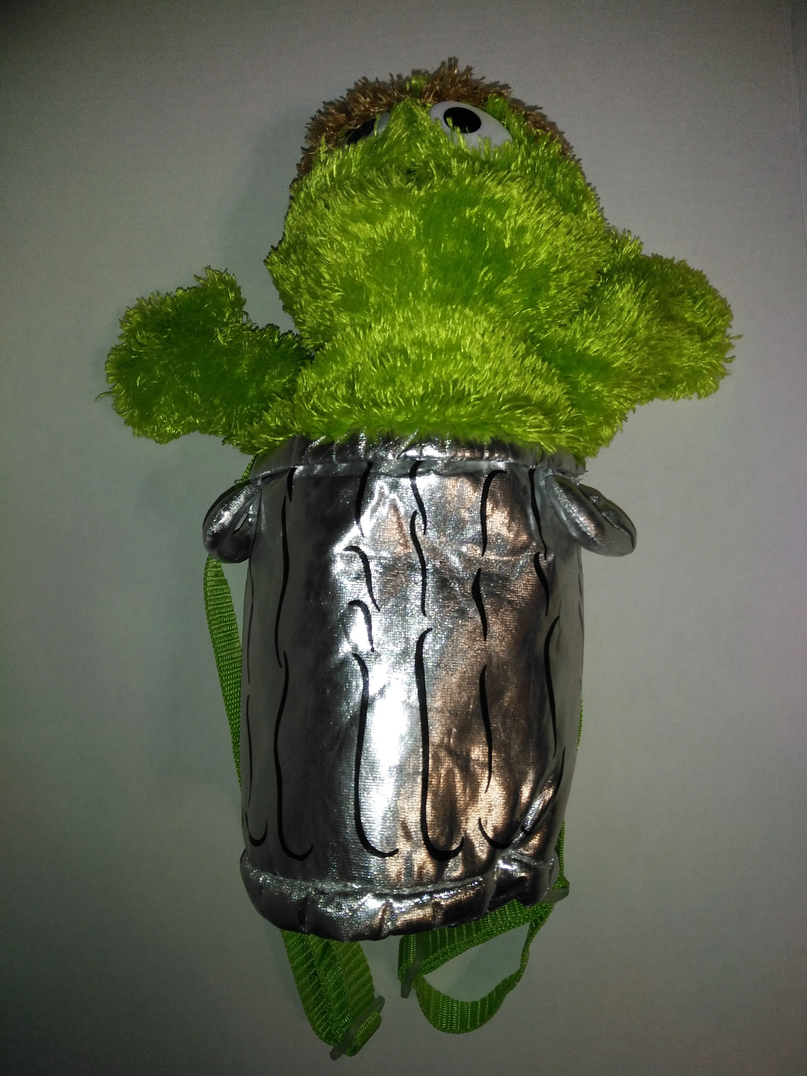Oscar The Grouch Plush Backpack