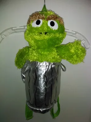 Oscar The Grouch Plush Backpack