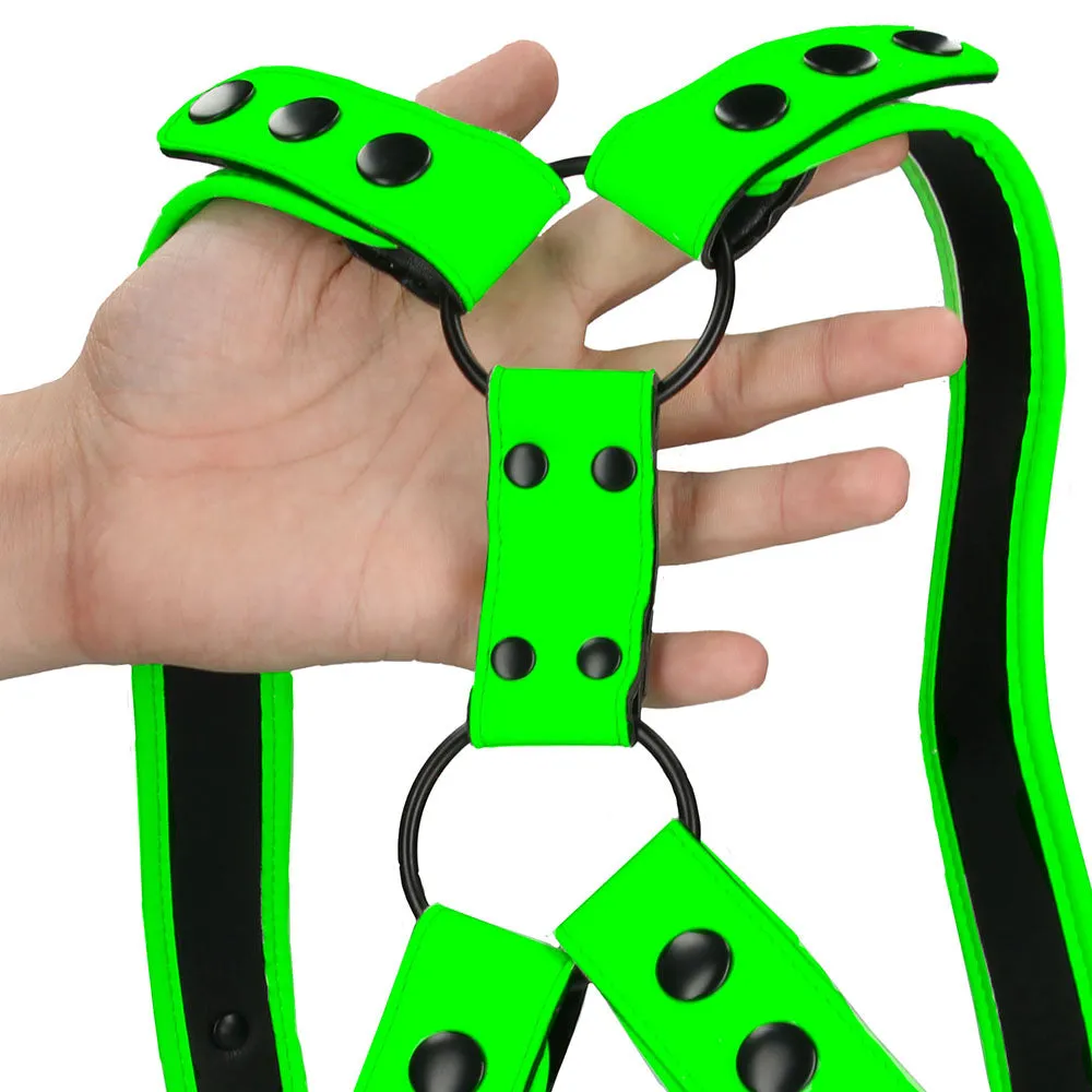Ouch! Glow in the Dark Sling Harness /XL