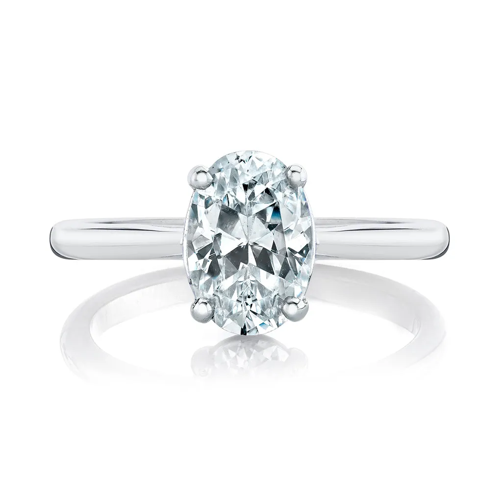 Oval Diamond Solitaire Setting