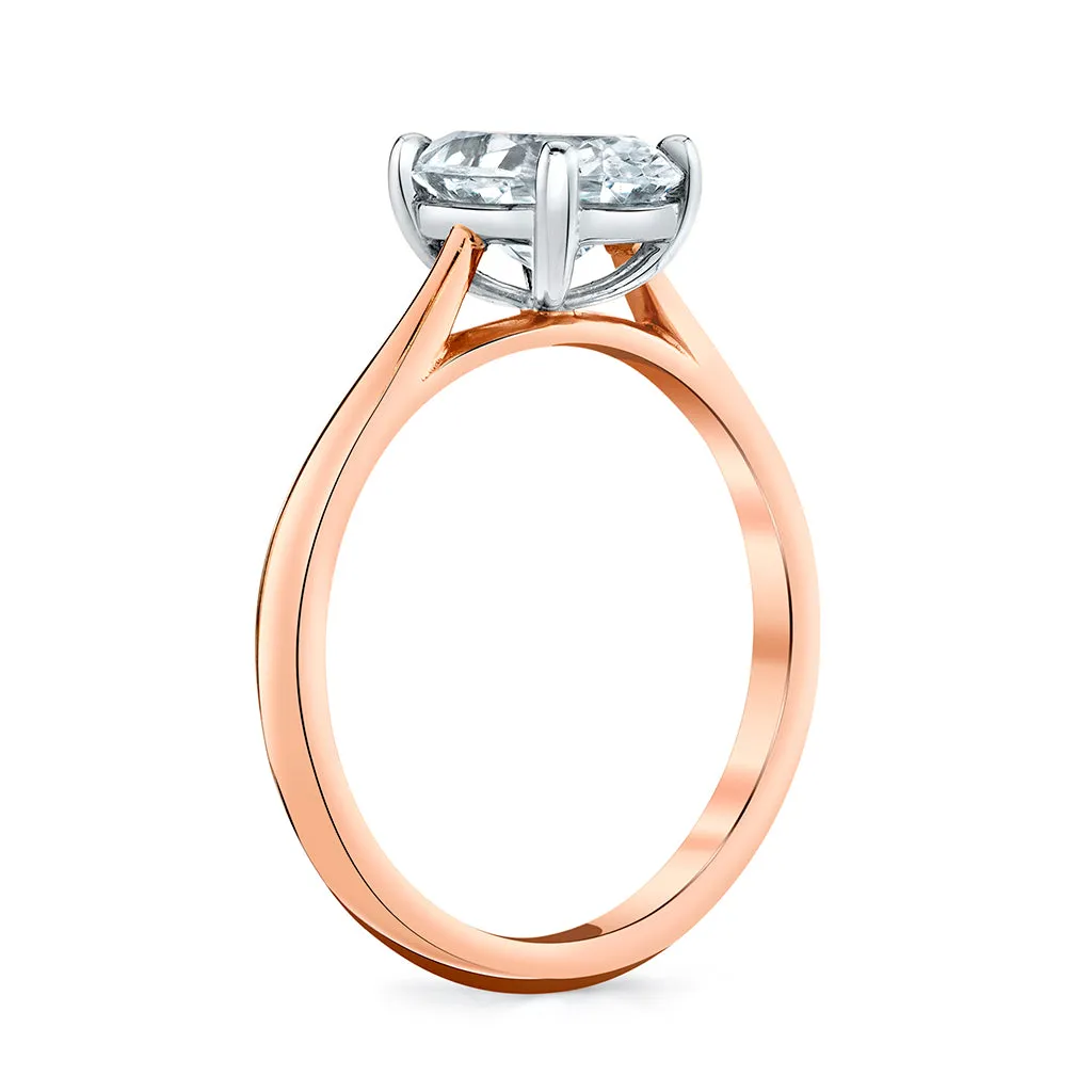Oval Diamond Solitaire Setting