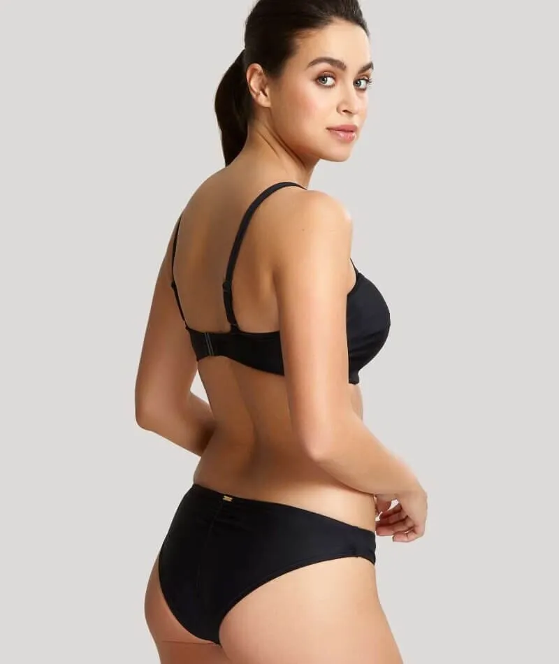 Panache Swimwear Anya Riva Twist Bandeau Underwired Bikini - Black