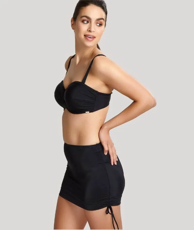 Panache Swimwear Anya Riva Twist Bandeau Underwired Bikini - Black