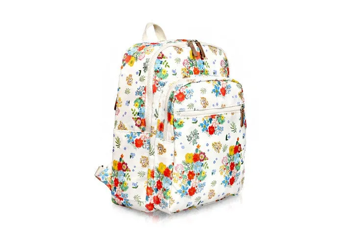 Paris Garden Backpack Big Bouquet Ivory - Nathalie Lete