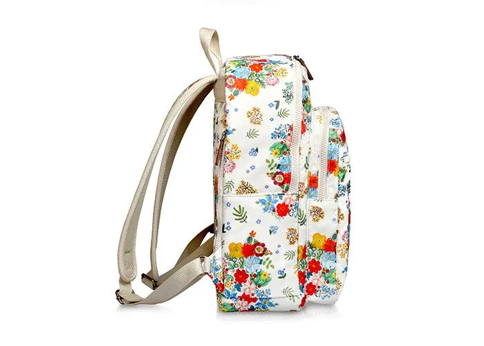 Paris Garden Backpack Big Bouquet Ivory - Nathalie Lete