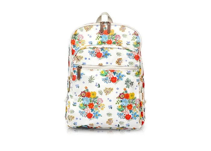 Paris Garden Backpack Big Bouquet Ivory - Nathalie Lete