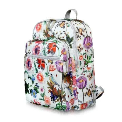 Paris Garden Backpack Big Bouquet Ivory - Nathalie Lete