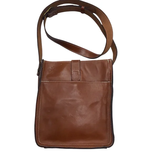 Patricia Nash Brown Crossbody Satchel Bag