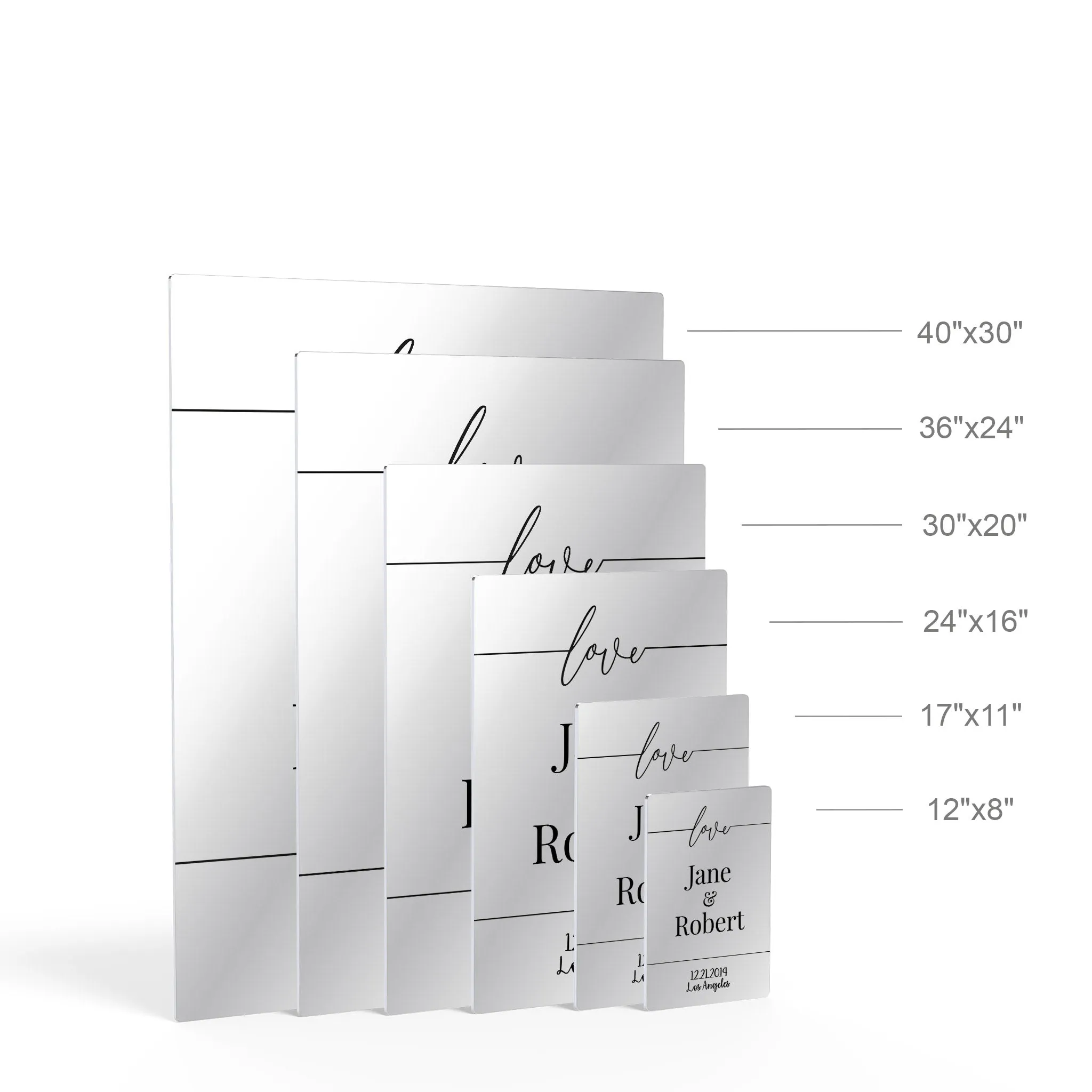 Personalized Gift Wall Art with Couple Names, Special Date and City Name Design