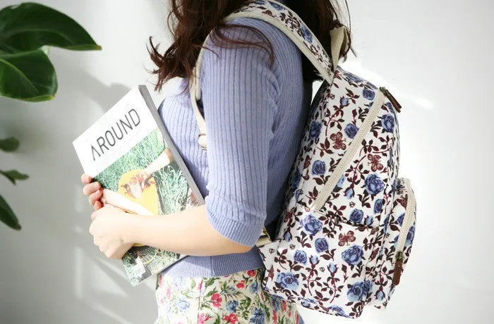 Petit Backpack Blue Roses - Nathalie Lete