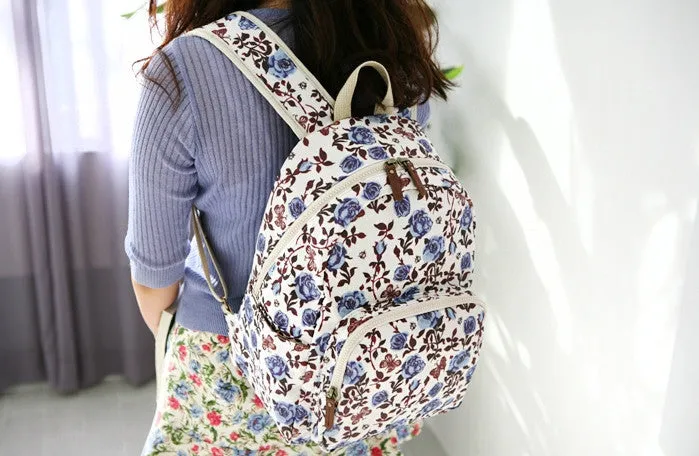 Petit Backpack Blue Roses - Nathalie Lete