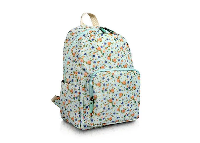 Petit Backpack Floral Mint - Nathalie Lete