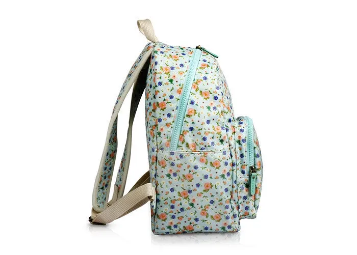 Petit Backpack Floral Mint - Nathalie Lete