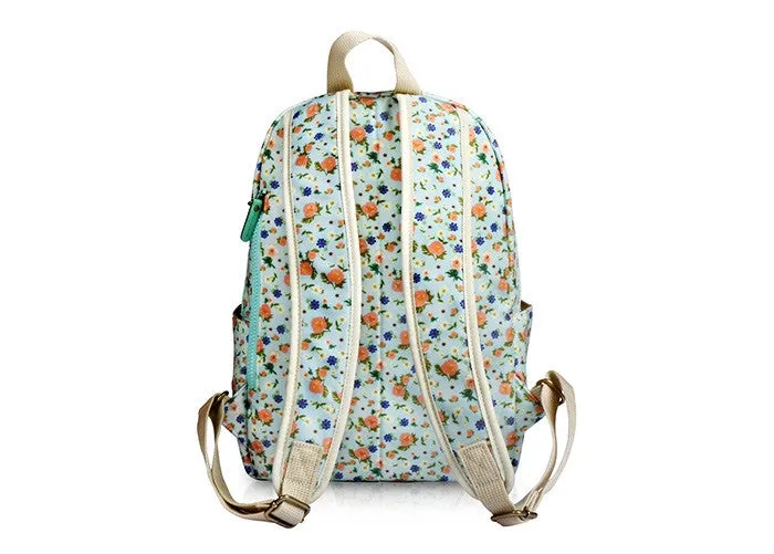 Petit Backpack Floral Mint - Nathalie Lete