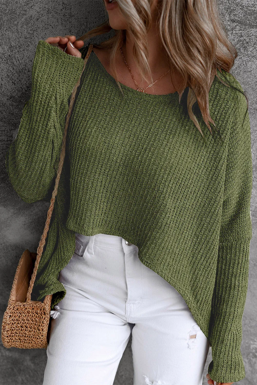 Peyton Round Neck High-Low Sweater