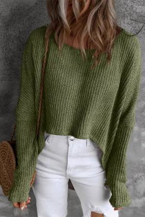 Peyton Round Neck High-Low Sweater