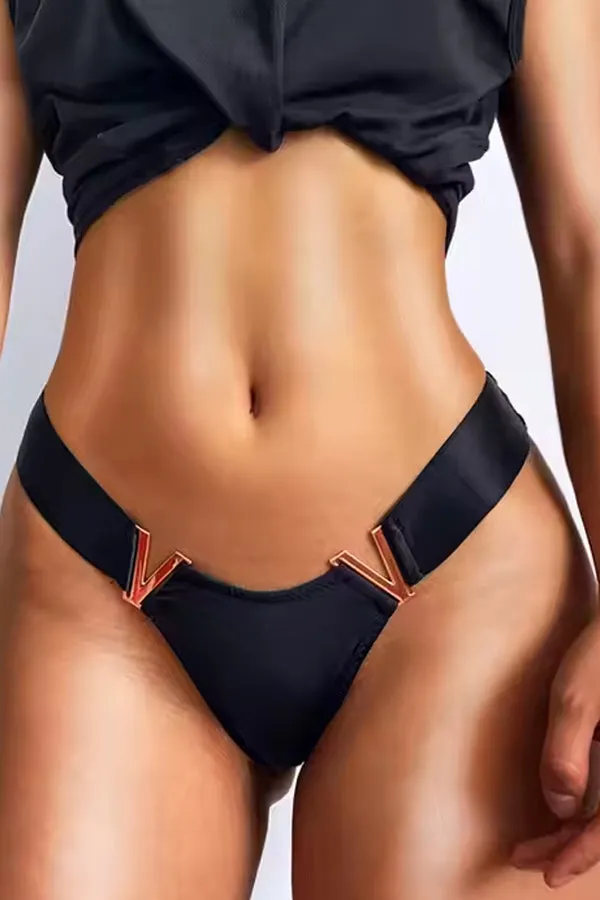 Pink Cheeky Cut Panty with V Shape