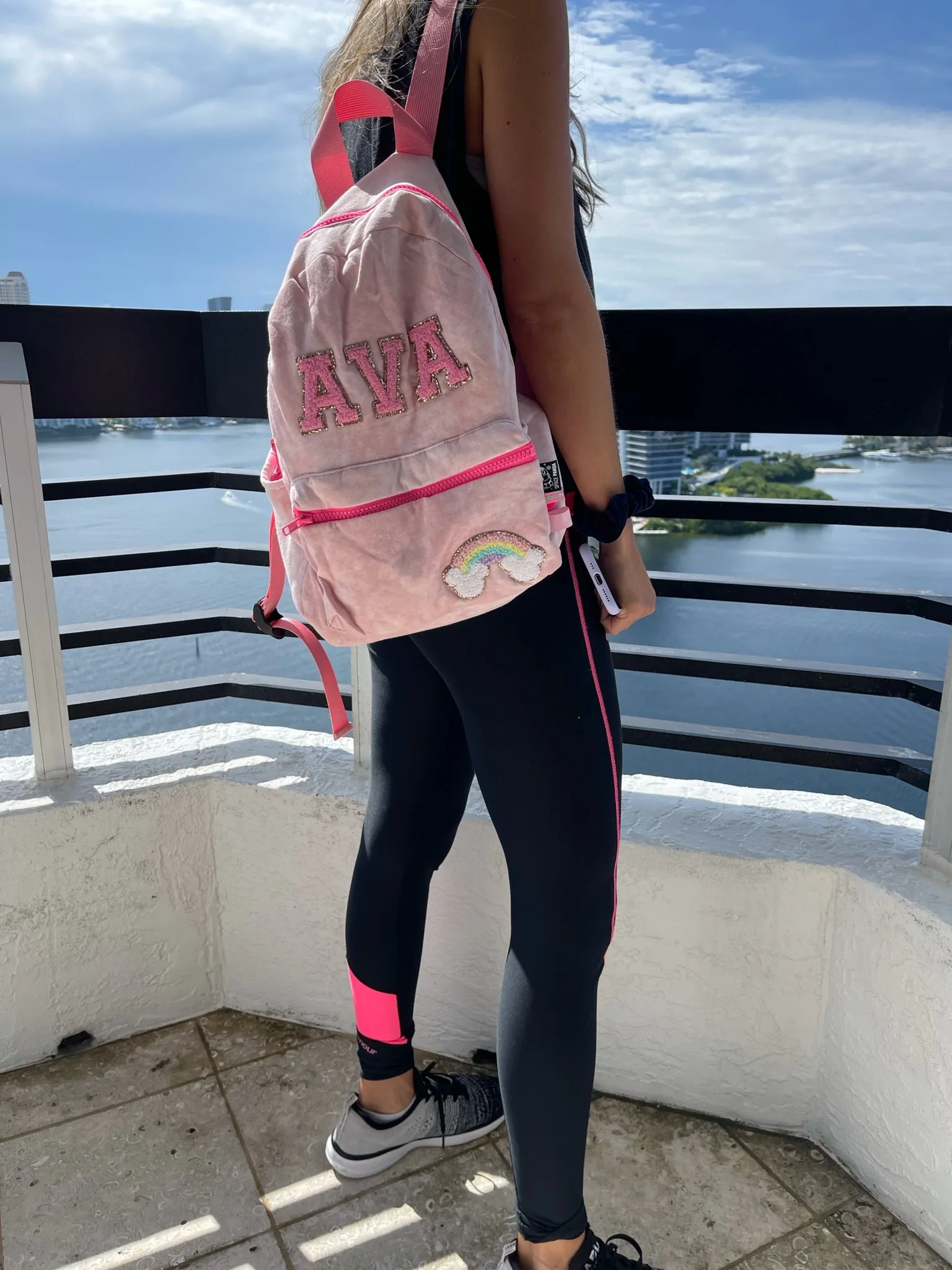 Pink Tie Dye Backpack