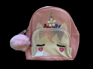 Pink Unicorn Flower Backpack