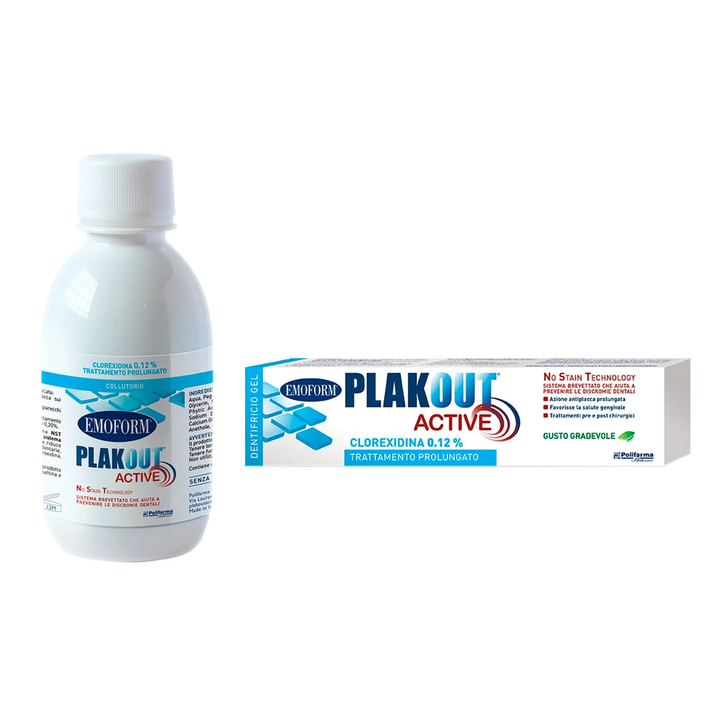 PLAKOUT ACTIVE 0,12% CLOREXIDINA COLLUTTORIO   DENTIFRICIO