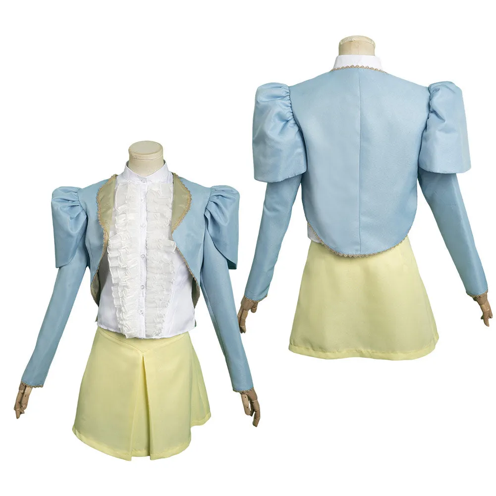 Poor Things Bella Baxter Blue Coat Cosplay Costume Outfits Halloween Carnival Suit