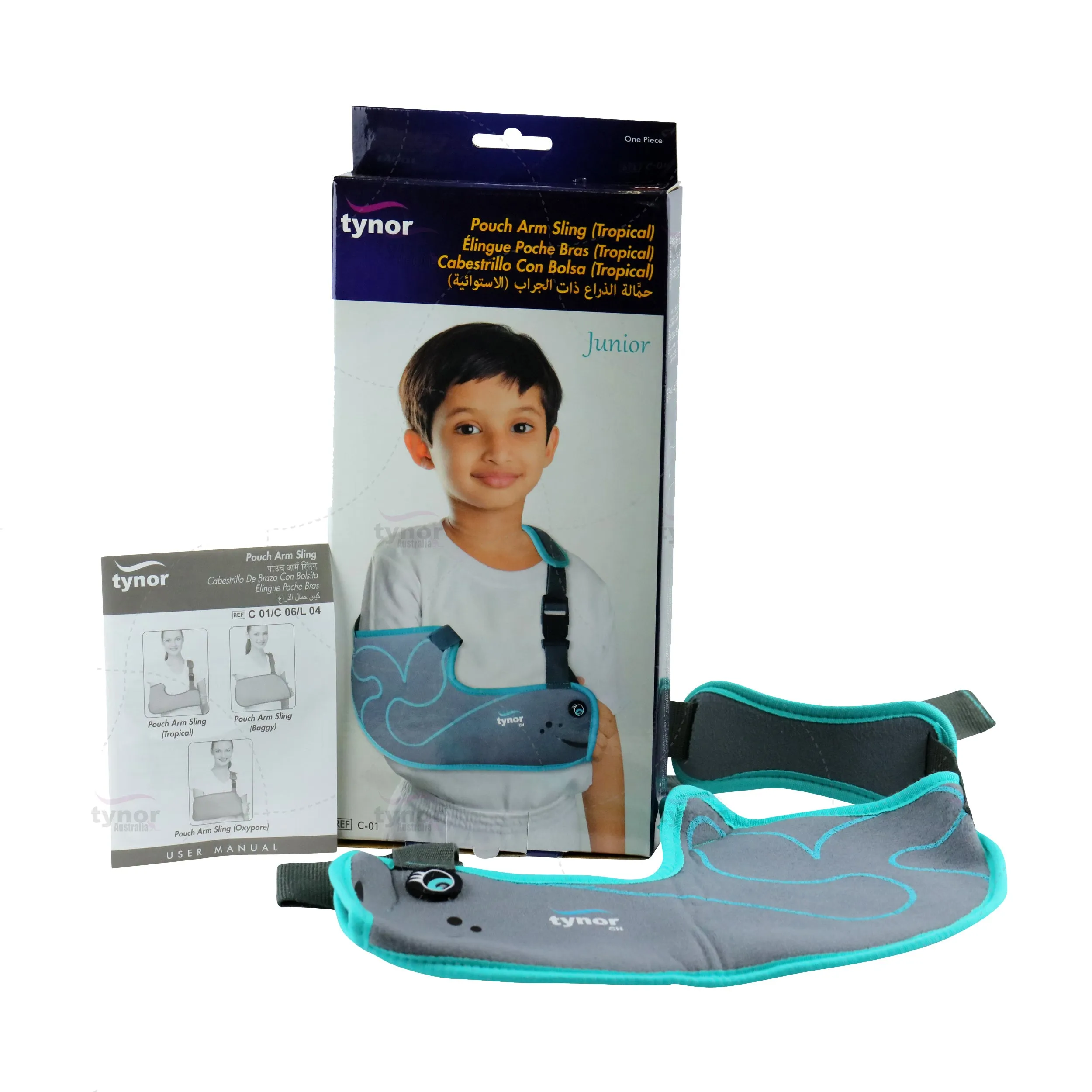 Pouch Arm Sling Child (Whale Design)